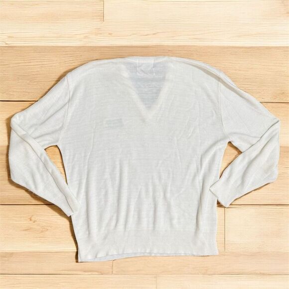 Vintage Mc Briar White Ohio University Sweater V Neck Extra Large XL Dad - Picture 3 of 6